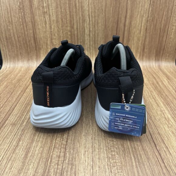 Skechers Men's Bounder Intread Slip On Shoes Black Orange Size Men's 10.5 NEW - Picture 4 of 11